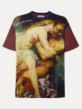 Vivienne Westwood Kiss Print Cotton Oversized T-Shirt